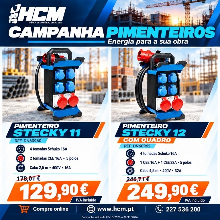  ENERGIA PARA A SUA OBRA!